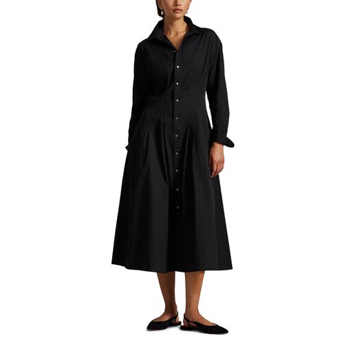 Polo Ralph Lauren Pleated Cotton Shirtdress
